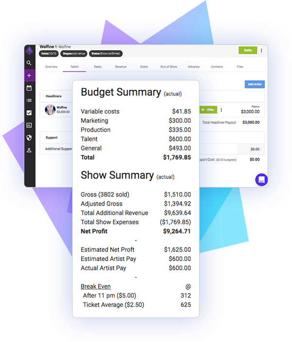 home-features-screen2 Earn More Money on Every Show