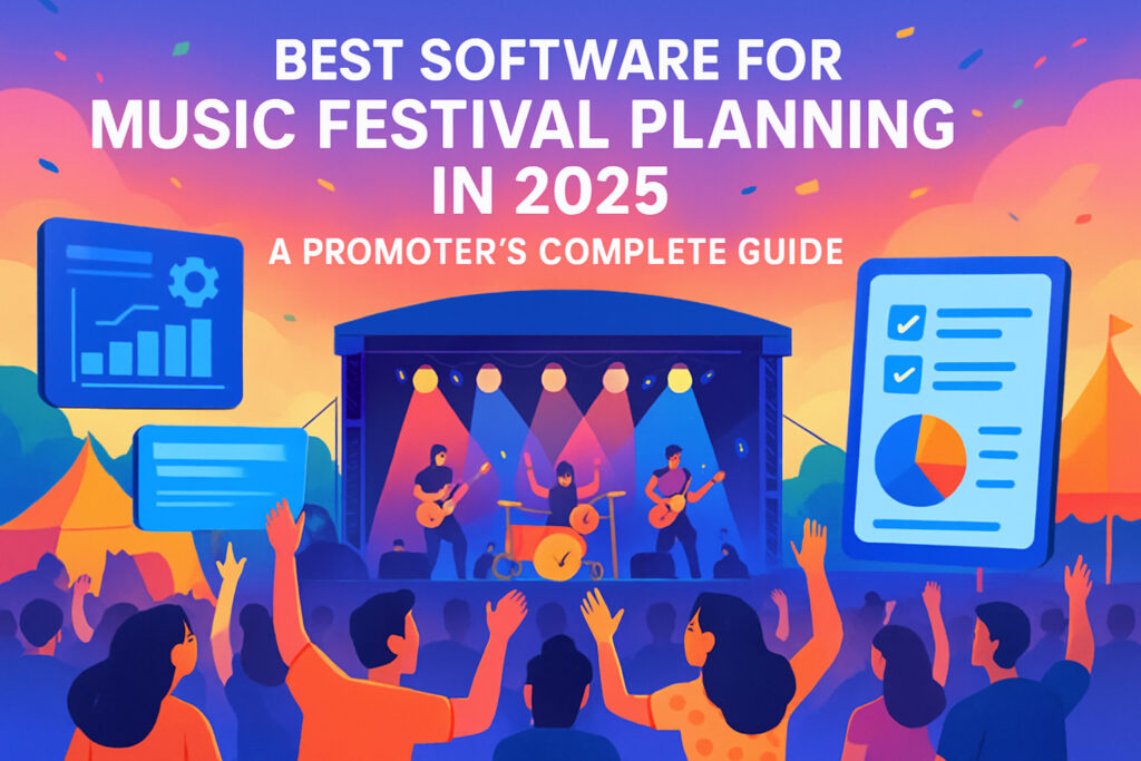 Best Software for Music Festival Planning in 2025: A Promoter's Complete Guide 1 Ready to streamline your festival operations and take control of your event management process? Prism offers comprehensive live music management software designed specifically for the unique needs of festival promoters and venue operators. From initial planning through final settlement, our platform helps you coordinate every aspect of your events while maintaining the financial clarity essential for sustainable growth. Get started with Prism today and discover how the right tools can transform your festival management approach.